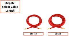 SÜA®Flex – 17V, 150 A, Air Cooled – TIG Torch – 1-Piece Cable – Dinse Connector