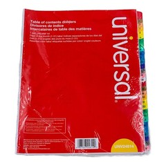 Universal Table of Contents Dividers 31 Tab 3 Hole Punched Letter Size