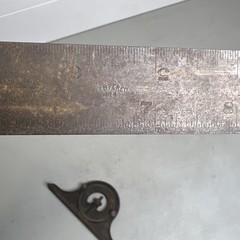 Vintage Brown & Sharpe 12”Combination Square 3 Piece Set Tempered Rule