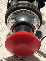 NOS Westinghouse PB1 30mm Red Mushroom Momentary Stop Pushbutton PB1B NC