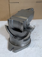 Gibraltar 3-Axis Tilting Angle Machine Vise w/ Swivel Base 4″ Jaw Width 110052