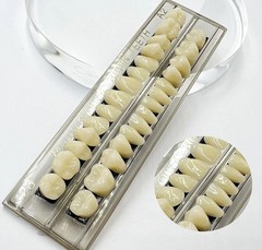 56 Pcs (A2+A3) False Teeth Dental Acrylic Resin Full Set Teeth Upper Lower #23