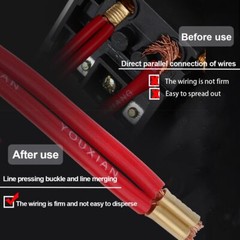 500Pcs U Shape Copper Terminals Crimp Kit – Non-Insulated Assortment Cable Wire