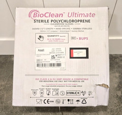 BioClean Ultimate Cleanroom Gloves BUPS-65 *200/cs* Size 6.5, 12″ Length Sterile