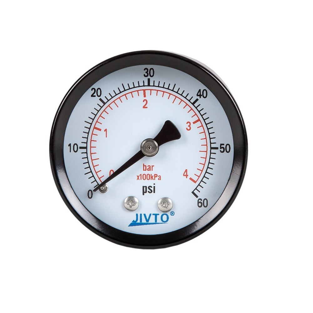 General Dry Pressure Gauge, 1.5″ Dia, 0-60 psi, 1/8 NPT Back Mount ( pack of 1)