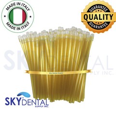 Dental Saliva Ejectors Suction Ejector Gold Clear tips Made in Italy up to4500