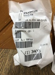 Lot Of 3 Steel Clevis Pin, 3 in L, 1 in Pin Dia. Grainger 3HKY5 Brand New