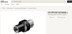 Sandvick Coromant Capto C5 C3 C3-391.38A-1-033 036A BORING HEAD CAT40