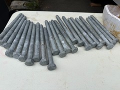 23-Piece Lot 1/2″ x 6″ Heavy-Duty Hot-Dipped Galvanized Hex Lag Screws/Coach Bol