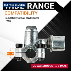 4 Pack BPV-31 Bullet Piercing Valve 3 in 1 Access For Air Conditioners HVAC 1/4