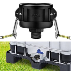 275 330 Gallon IBC Tote Water Tank Drain Adapter 2″Cam Lock for Garden Hose 3/4″