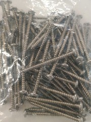 2″ Stainless Sheet Metal Screws #08 Pan Head Self tapping 18-8 (A2) 100 pack