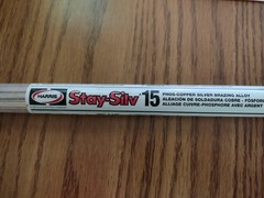 3 Rods of Harris Stay Silv 15 15% Silver Brazing Alloy Rods FREE SHIPPING