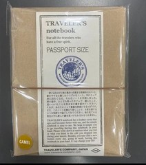 TRAVELER’S COMPANY Notebook Passport Size Starter Set Camel Leather Cover USA