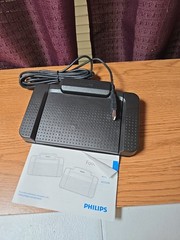 Philips ACC2330/00 USB Foot Control Professional Dictation 4 Pedal Ergonomic