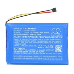 2600mAh / 9.62Wh Battery for Garmin Tread 5.5, Zumo XT, 361-00133-00