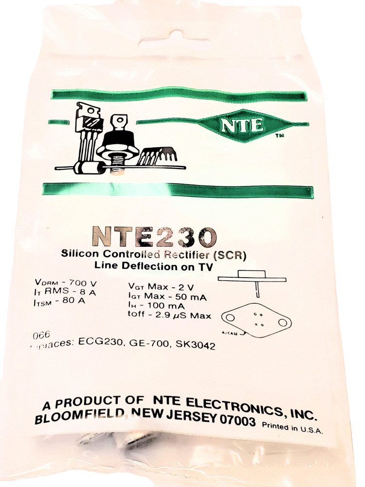 NTE230 “Original” NTE TO-66 SCR 1 pc