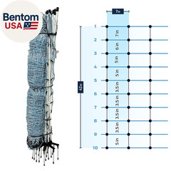42″ X 164′ Electric Netting All-In-One Solar Kit for Goats, Sheep, Gardens, Beeh