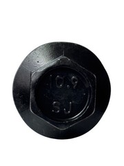 100 pcs M8-1.25×20 Hex Flange Frame Bolt Class 10.9 DIN 6921 Zinc Phosphate Oil