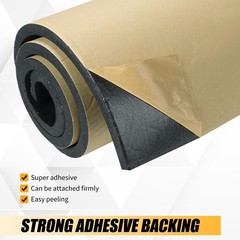 Neoprene Foam Rubber Sheet with Adhesive, 1/4″ Thick X 12″ X 54″ – DIY Padding,