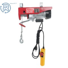 PA200 440lbs / 200kg Mini Electric Hoist 6.6ft/2m Wired Remote Control 110v