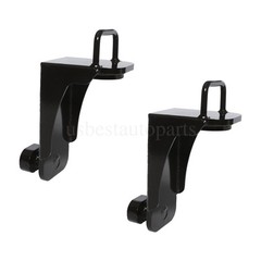 Pair Heavy Duty Shipping Container Jack Lug Leveler U-Shaped Handle 50000LBS