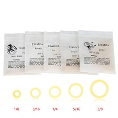 5000 Pcs Dental Orthodontic Elastics Braces Rubber Bands 3.5/5.0/6.5 OZ Zoo Pack