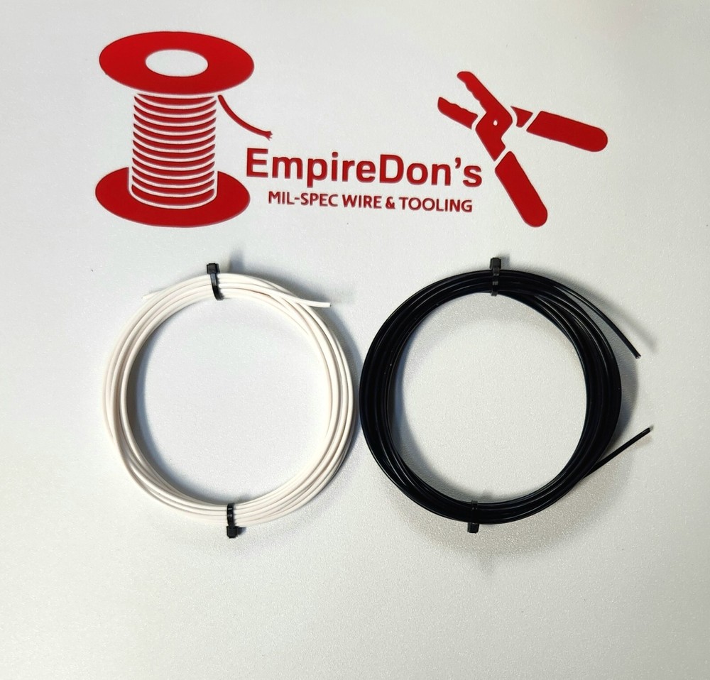 18 AWG Mil-Spec Wire, PTFE Insulated, Stranded Silver Plated, 50 ft