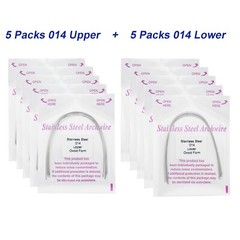 100Pcs Dental Orthodontic Arch Wire NiTi Stainless Steel Ovoid Round Rectangular