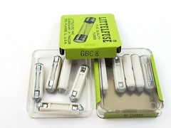Lot of 105 LittelFuse GBC8 Fuse 8 Amp European Automotive Fuses