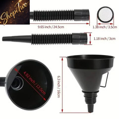 1pc Multifunctional Flexible Funnel: Leakproof Oil Change Tool