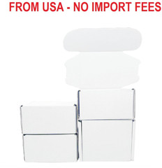 4x3x2 Inches White Corrugated Cardboard Shipping Boxes Small Mailer Boxes for Bu