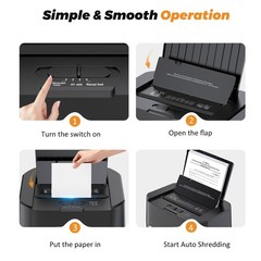 120-Sheet Paper Shredder Cross Cut 5.28Ga Commerical For Office Home Credit Card