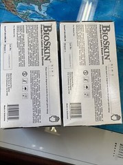 Bioskin Powder Free Latex Exam Gloves 2 boxes of 100 gloves size medium