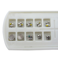 50Pack Dental Orthodontic Metal Brackets Braces Mini MIM Roth/MBT 022 3/345Hooks