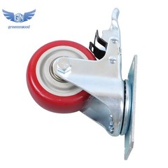 4PCS 3 Inch Heavy Duty Swivel Caster Wheels with Brake, Safety Locking Casters