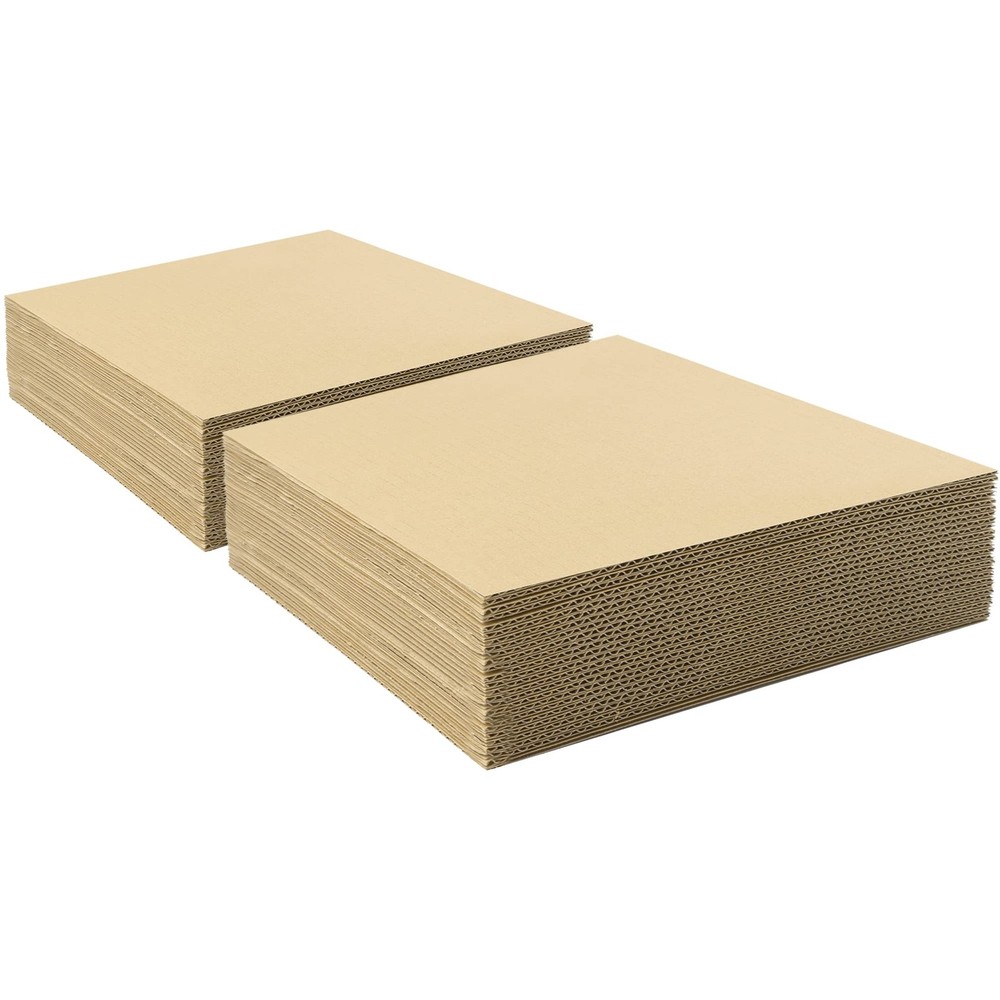 Golden State Art, 50 pack 12×12 Corrugated Cardboard Sheets 12×12, 50-pack