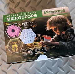 Microscope for Kids – 1000X Kids Handheld Pocket Microscope with 4K IPS Scree…