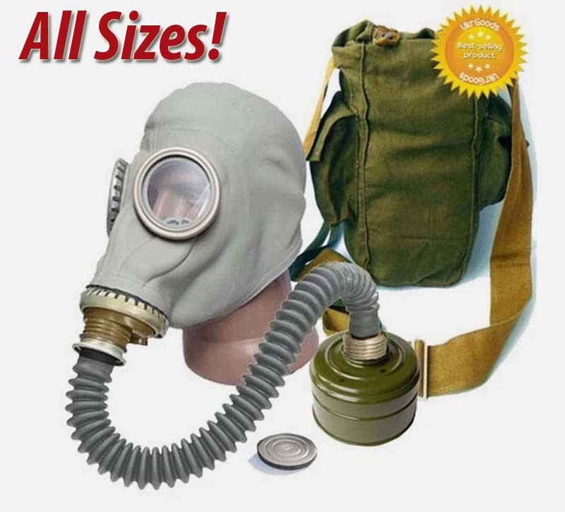 Original Soviet Hose Gas mask GP-5 Grey Tested Safe Full Set All sizes USSR New