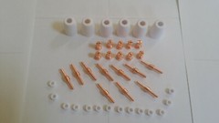 Arccaptain CUT50 PLASMA CUTTER CONSUMABLES 40PCS COPPER EXTENDED CONSUMABLES USA