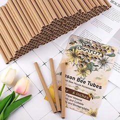 200 Pieces Mason Bee Tubes 6 Inches Outdoor Bee Cardboard Tubes Beekeeper Replac