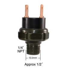 90-120PSI Air Pressure Switch Tank Mount Thread 1/4″ NPT 12V/24V For Train Horn