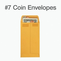 Self-Seal Coin & Small Parts Envelopes, 3.5 x 6.5 Inches, 500 Pack