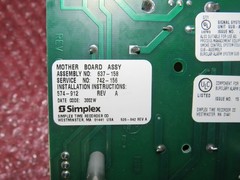 SIMPLEX 566-227 MOTHER BOARD FIRE ALARM CARD