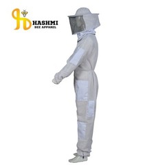 Full Ventilated Mesh Bee Suit Round Veil Maximum Protection & Comfort Youth Med