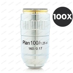 4X 10X 20X 40X 100X Biological Microscope Plan Achromatic Objective Lens160/0.17