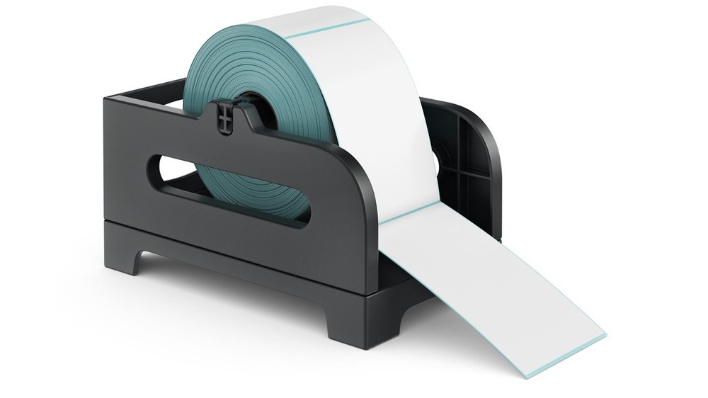 Rollo Thermal Label Holder for Rolls and Fan-Fold Labels – Shipping Black