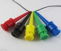 10sets 5 Colors High Quality Nylon PA Copper Flexible Large Test Hook Clip Probe