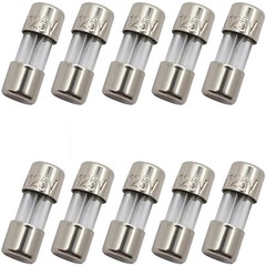 SIXQJZML 10 Pack F5AL Fast-Blow Mini Fuse 5A 5amp 125V Glass Fuses
