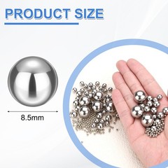 uxcell 200Pcs 8.5mm Bearing Balls, Solid Carbon Steel G1000 Precision Balls f…